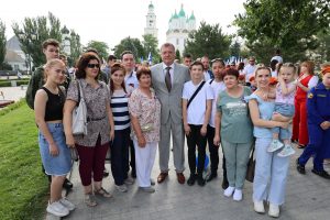 Астраханские патриоты на празднике, посвященному Дню России